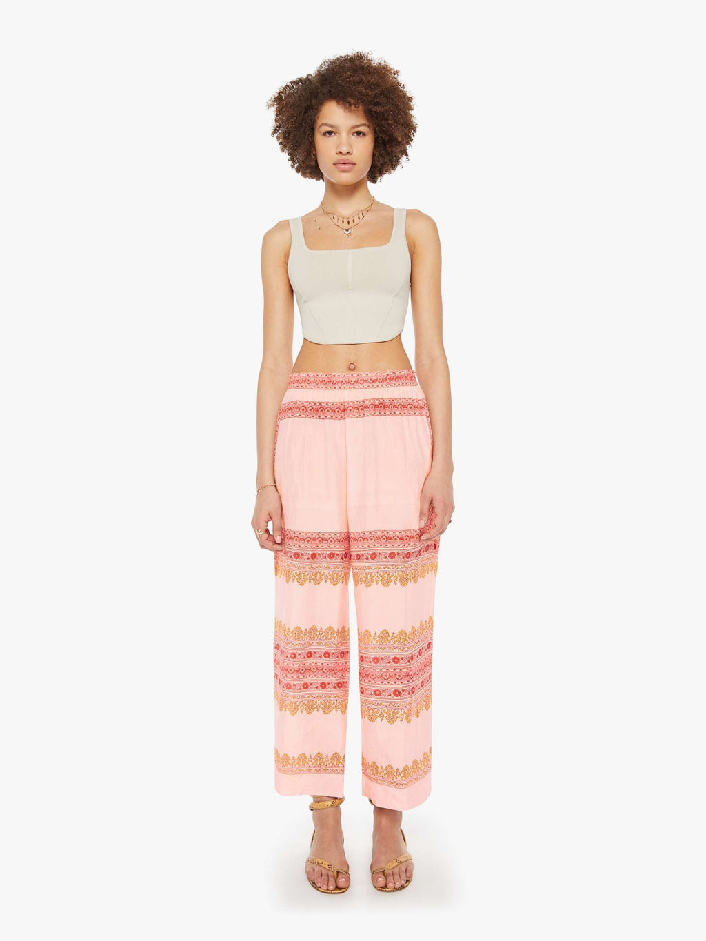 Alix Of Bohemia Otto Pant - Blush Tile